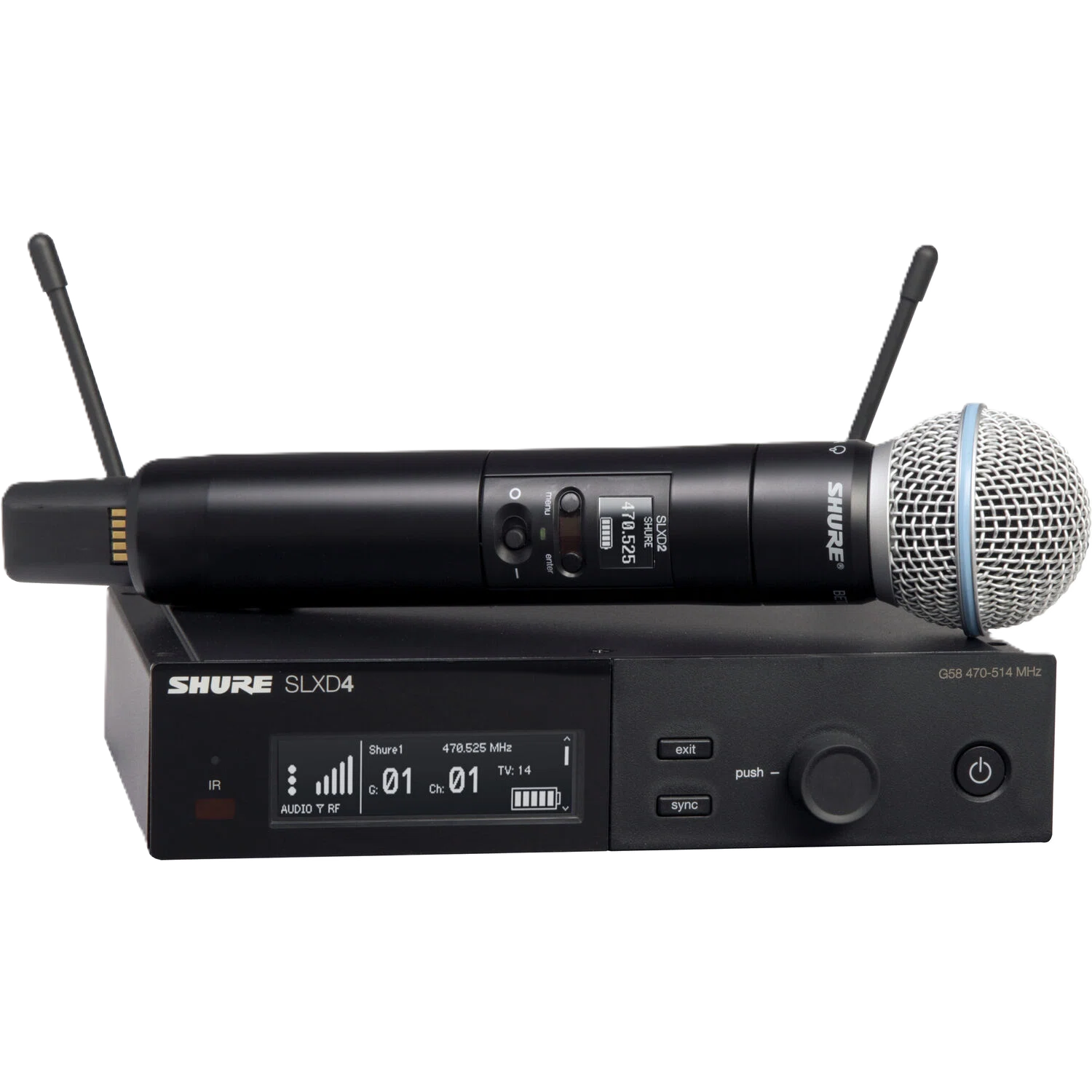 Shure SLXD24E Beta 58A Digital Wireless Microphone System