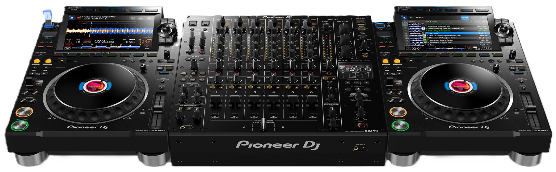 Pioneer DJ 2-CDJ-3000 DJM-V10 DJ Mixer