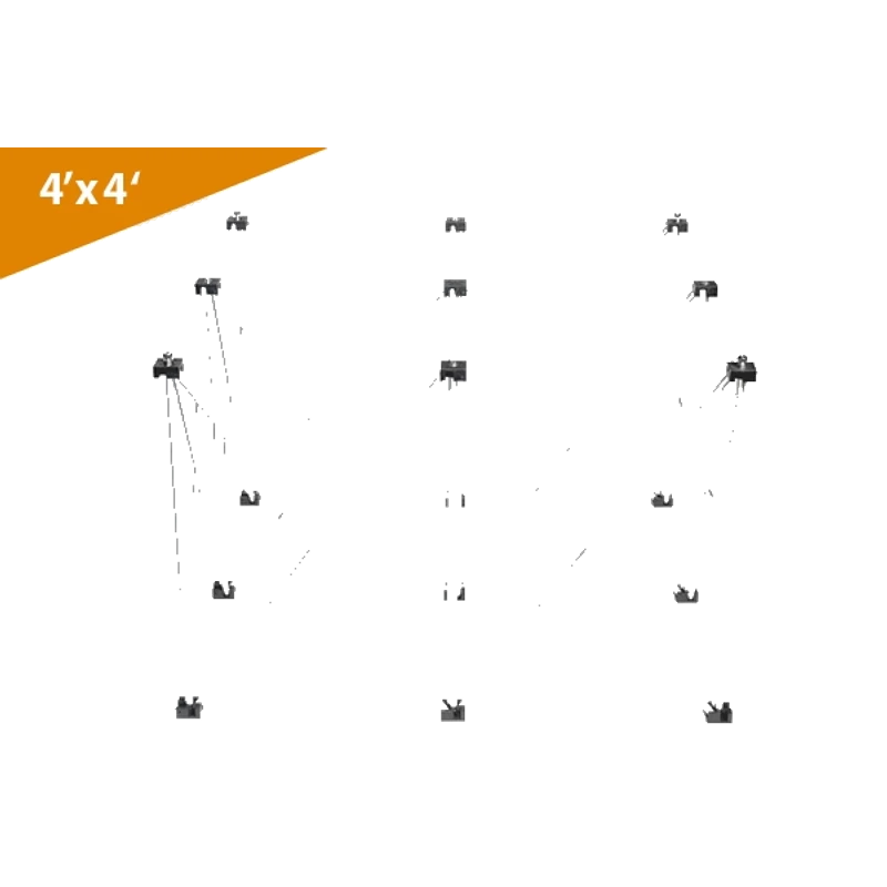 Stage Riser 4×4 Industrial Module 24"